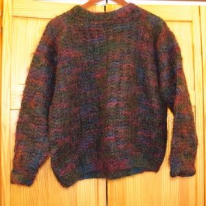Jaeger VINTAGE oversized Sweater, multicolor